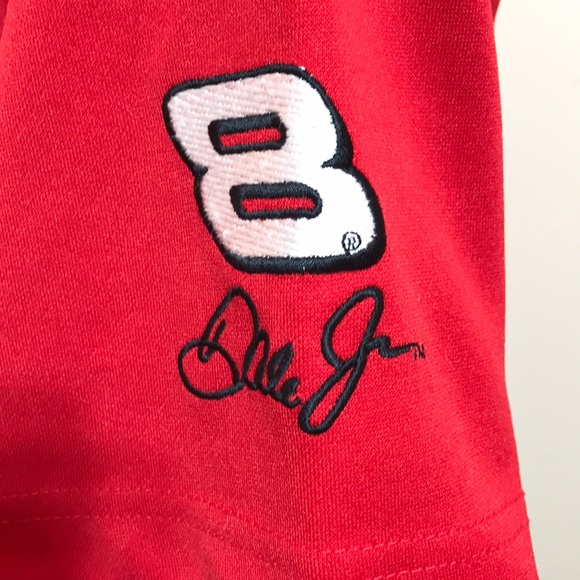 Dale Jr 8 Budweiser Red Button Up Jersey Winner M - Picture 11 of 16